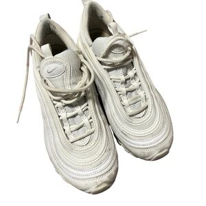 Nike Air Max 97 Triple White Youth size 5.5 Women’s 7 Sneakers Trainers